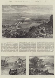Le canal maritime proposé de Manchester - James Burrell Smith